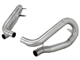 كاتم صوت من الفولاذ المقاوم للصدأ مقاس 2.5 بوصة من aFe Power MACHForce XP 12-14 Porsche 911 (991) C2S 3.8L